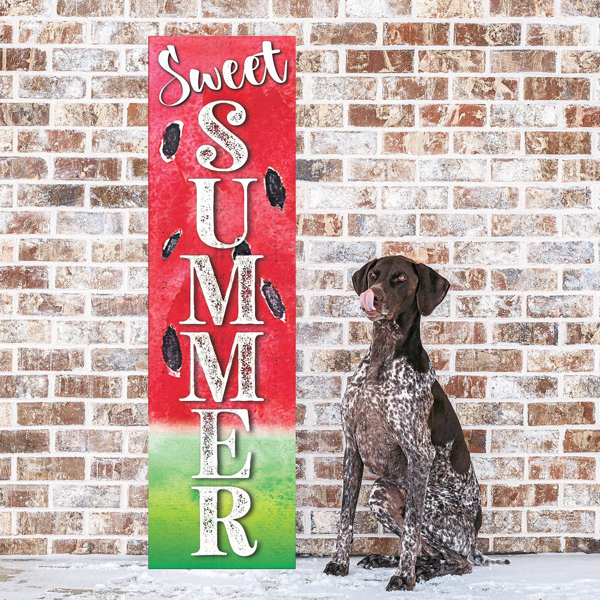 Sweet Summer Watermelon Welcome Porch Sign | Outdoor Front Door Decor | UV Print | Farmhouse Style | Multi Sizes and Patterns