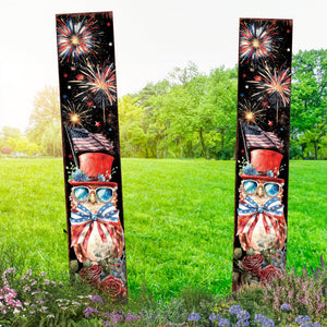 4th of July Owl & Fireworks Garden Stake | Multi Sizes | Perfect Patriotic Yard Independence Day Garden Decor | Outdoor Stake Sign