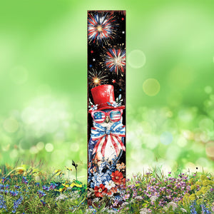 4th of July Owl & Fireworks Garden Stake | Multi Sizes | Perfect Patriotic Yard Independence Day Garden Decor | Outdoor Stake Sign