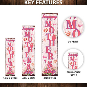 Happy Mother’s Day Porch Sign | Multi Sizes | Perfect Yard & Front Door Decor