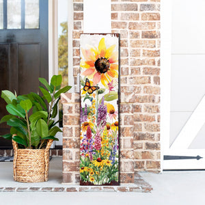 Summer Wildflowers Porch Sign | Wildflower Garden Design | UV Print | Multi Sizes for Front Porch Decor