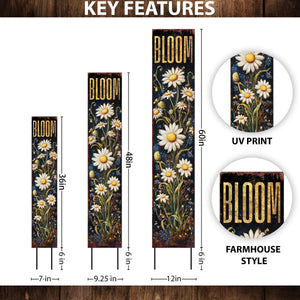 Summer Wildflower Bloom Garden Stake – Floral Yard Sign for Outdoor Rustic Decor | UV Printed | Multi Sizes