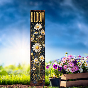 Summer Wildflower Bloom Garden Stake – Floral Yard Sign for Outdoor Rustic Decor | UV Printed | Multi Sizes
