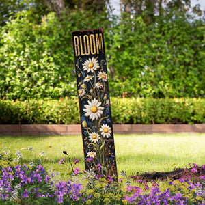 Summer Wildflower Bloom Garden Stake – Floral Yard Sign for Outdoor Rustic Decor | UV Printed | Multi Sizes