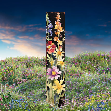 Summer Wildflower Garden Stake – Vibrant Floral Yard Sign for Outdoor Rustic Decor | UV Printed | Multiple Sizes