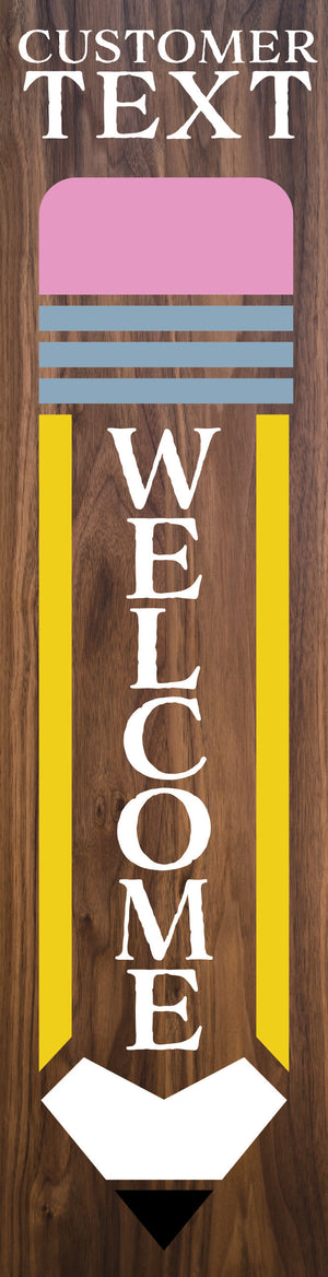 36in personalized teacher's appreciation porch sign,customizable wooden wall decor, thoughtful gift for educators, classroom door decoration