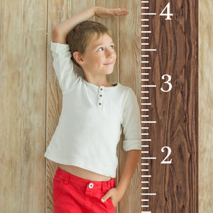 6ft Growth Chart Ruler - Brown, Playroom Decor, Wall Ruler, Wood Growth Chart, Nursery Decor Signs, Kids Wall Art, Toddler Bedroom Decor