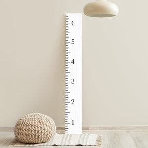 6ft Growth Chart Ruler - White, Playroom Decor, Wall Ruler, Wood Growth Chart, Nursery Decor Signs, Kids Wall Art, Toddler Bedroom Decor