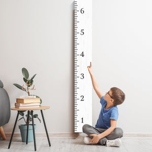 6ft Growth Chart Ruler - White, Playroom Decor, Wall Ruler, Wood Growth Chart, Nursery Decor Signs, Kids Wall Art, Toddler Bedroom Decor