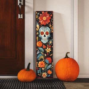 36 Inch Dia De Los Muertos Sugar Skull Porch Sign
