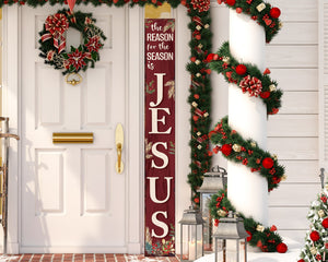 72in Jesus Porch Sign - Modern Farmhouse Christmas Decor