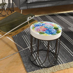 Watercolor Hydrangea Accent Table