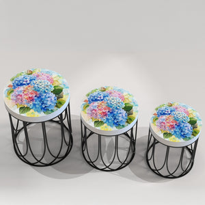 Watercolor Hydrangea Accent Table