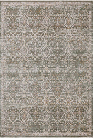 Galey Alix x Livabliss Vintage Oriental Boho Olive/Medium Brown Myrtle Avenue VI Area Rug