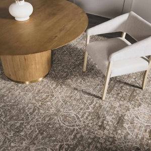 Galey Alix x Livabliss Vintage Oriental Boho Olive/Medium Brown Myrtle Avenue VI Area Rug