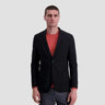 Haggar H26 Men's Button Up Slim-Fit Blazer Jacket Business Casual Slim Fit