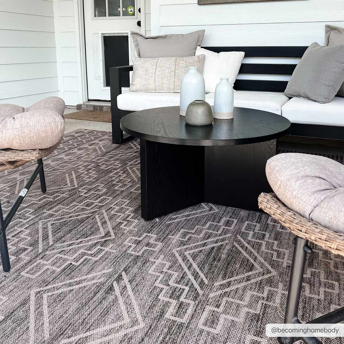 Halle Tan Washable Area Rug - Clearance