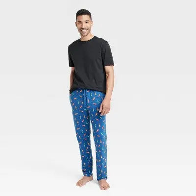 Hanes Premium Men's 2pk Hot Sauce Food Print Pajama Set
