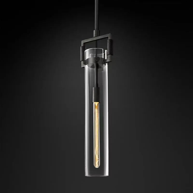 Industrial Brass Glass Pendant Light E26 Edison Ceiling Fixture