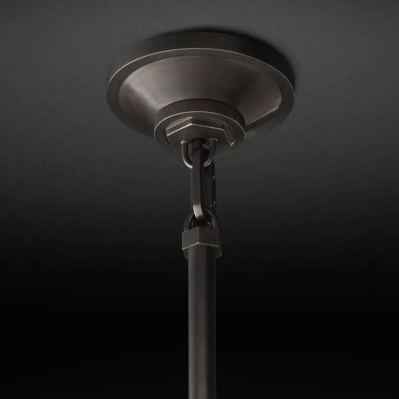 Industrial Brass Glass Pendant Light E26 Edison Ceiling Fixture