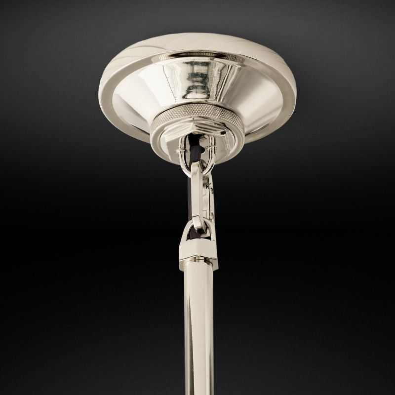 Industrial Brass Glass Pendant Light E26 Edison Ceiling Fixture