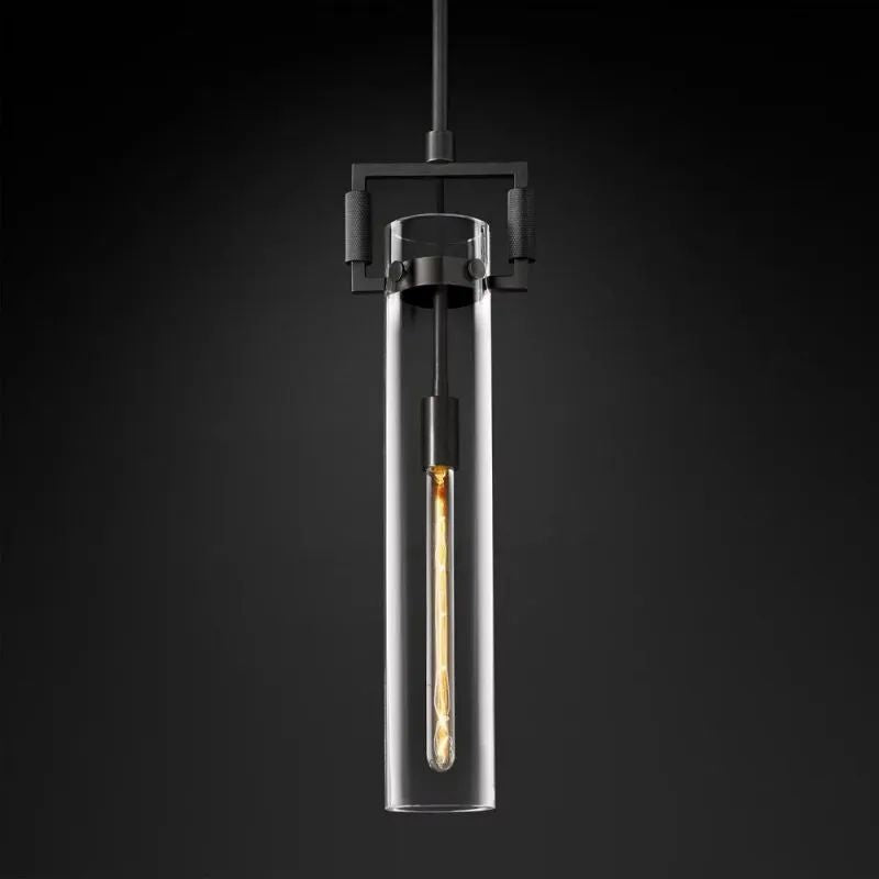 Industrial Brass Glass Pendant Light E26 Edison Ceiling Fixture
