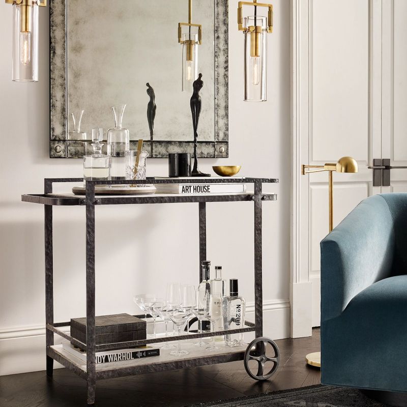 Industrial Brass Glass Pendant Light E26 Edison Ceiling Fixture