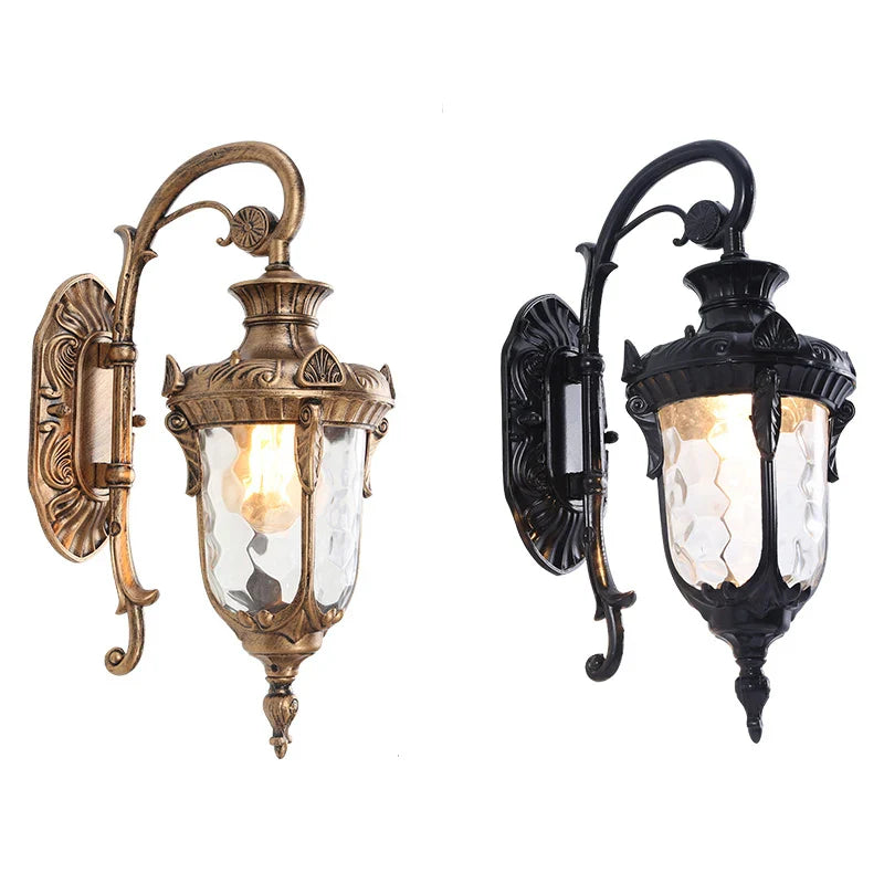 Europe Outdoor Wall Light Retro Garden Porch Lamp Waterproof E27 Balcony Fixture