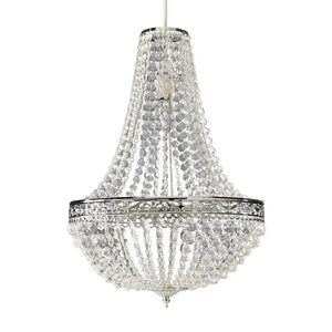 Vintage Crystal Chandelier Lampshade – Ceiling Pendant Light Shade Easy Fit