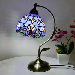 Tiffany Style LED Table Lamp Bedside Bedroom Decorative European E27 Lighting