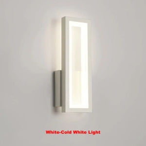 Modern Minimalist LED Wall Lamp – Black White Light for Bedroom & Living Room
