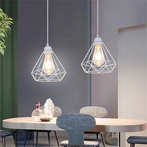 Retro Loft Industrial Pendant Light Wrought Iron Metal Ball E27 Hanging Lamp