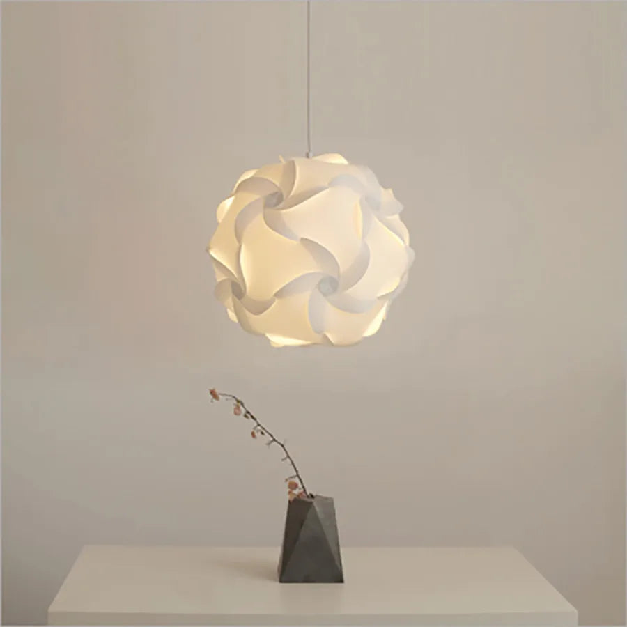 Modern DIY Puzzle Pendant Light Nordic Chandelier Hanging Lamp Home Décor Lighting