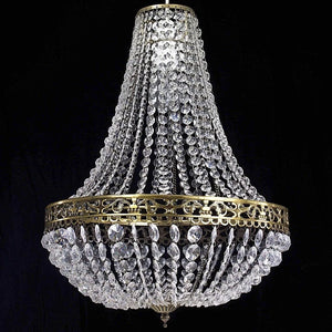 Vintage Crystal Chandelier Lampshade – Ceiling Pendant Light Shade Easy Fit