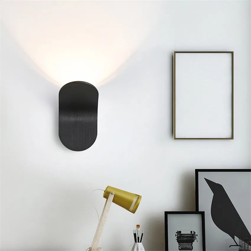 LED Aluminum Wall Light Modern Indoor Lamp for Living Room Staircase Loft