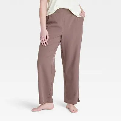 High-Rise Straight Leg Woven Pants - All In Motion