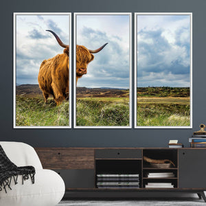 Highland Cattle Wall Art Cow Canvas Print Animal Art