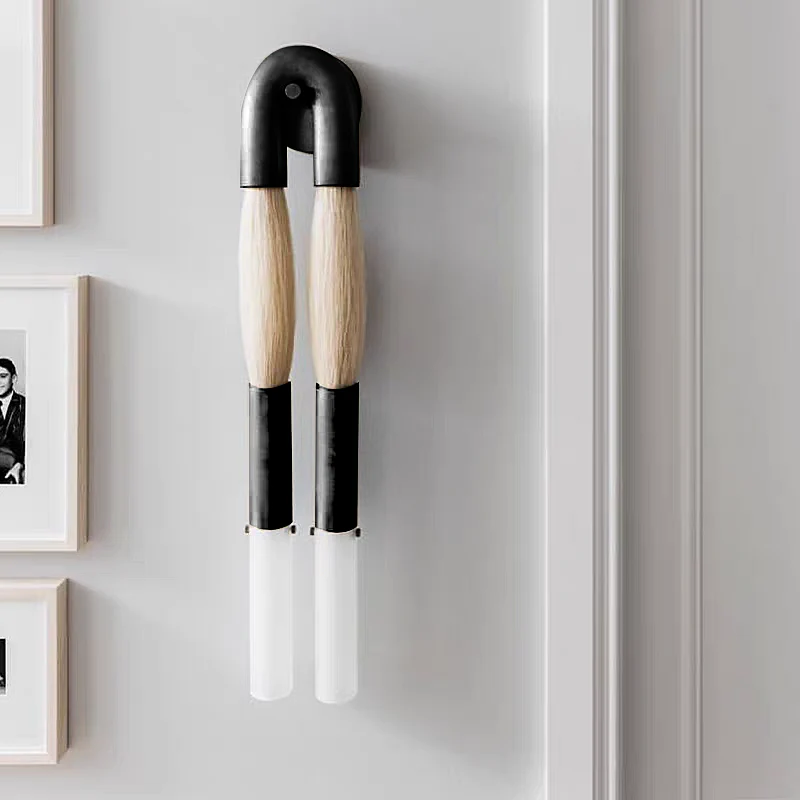 Modern Brass and Glass Wall Sconce