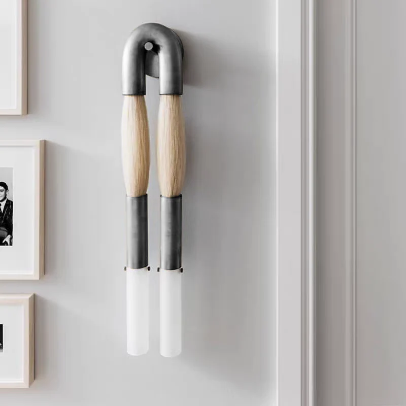 Modern Brass and Glass Wall Sconce