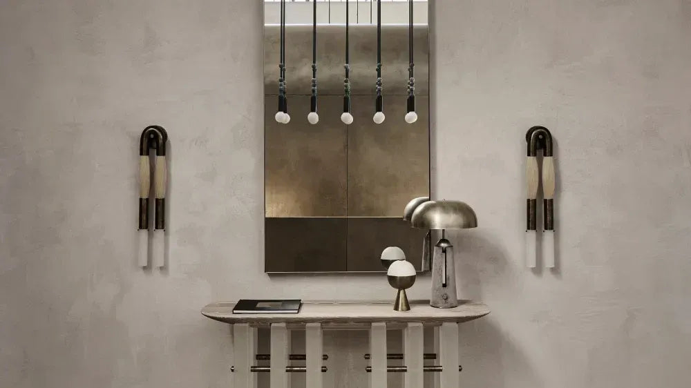Modern Brass and Glass Wall Sconce