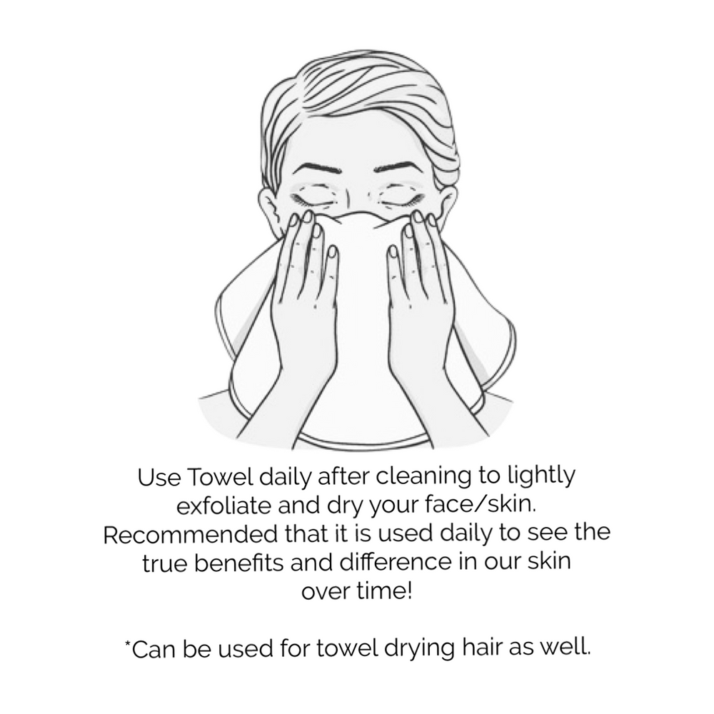 Magic Exfoliating Face Towel - 100% RAW Silk