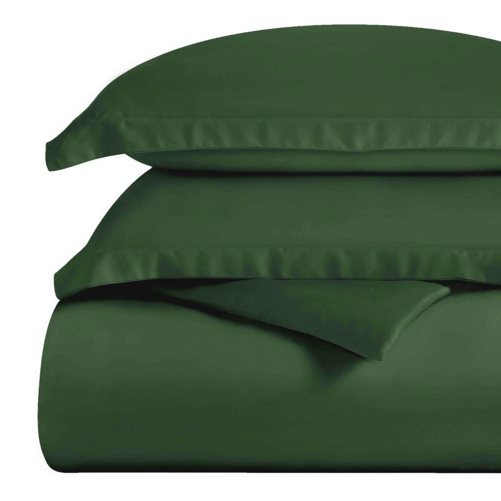 Egyptian Cotton 300 Thread Count Solid Luxury Duvet Cover Set - Egyptian Cotton Duvet Cover Set by Superior Brand