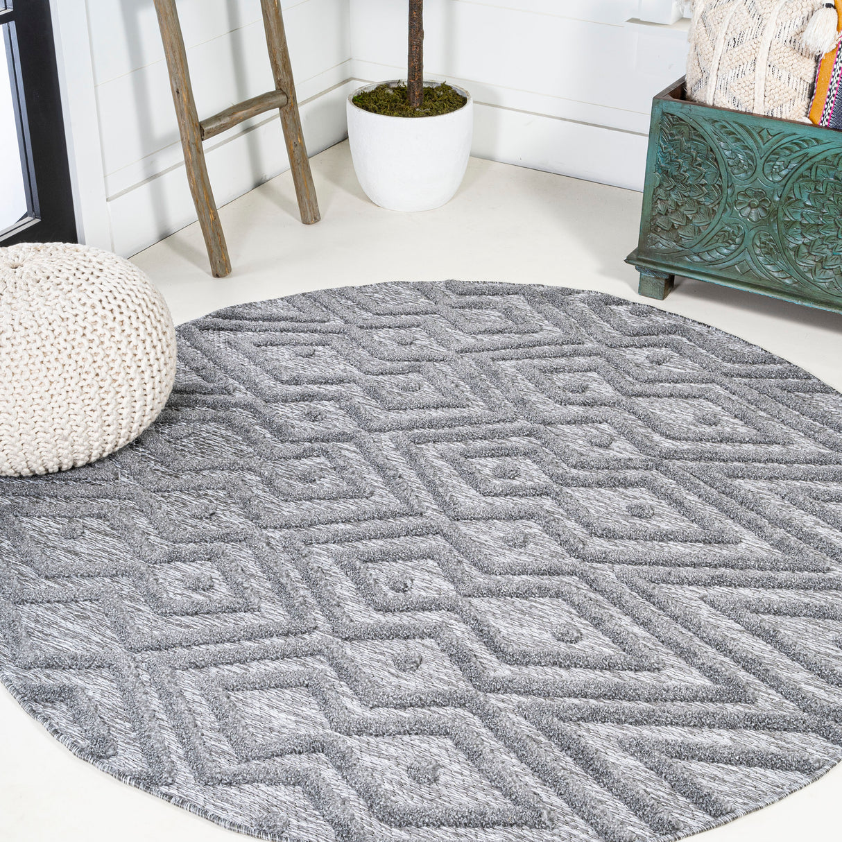 Balansat-moroccan-diamond-round-indoor/outdoor-area-rug-Outdoor-Rugs
