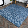 Balansat moroccan diamond square indoor/outdoor area rug