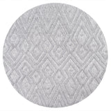 Balansat moroccan diamond round indoor/outdoor area rug