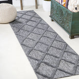 Salines Diamond Trellis Indoor/Outdoor Runner Rug