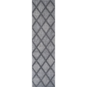 Salines Diamond Trellis Indoor/Outdoor Runner Rug