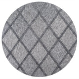 Salines Diamond Trellis Round Indoor/Outdoor Area Rug