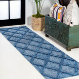 Salines Diamond Trellis Indoor/Outdoor Runner Rug