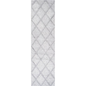 Salines Diamond Trellis Indoor/Outdoor Runner Rug